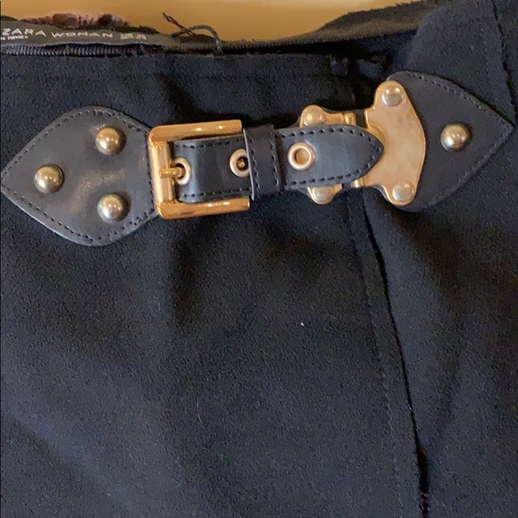 Zara skirt with cold and leather detail - Picture 3 of 3